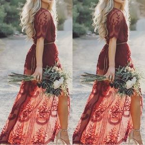 Red Lace Dress